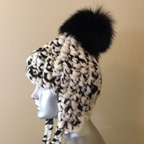 Mischa Lampert Nolita Hat White/Black Blend - Picture 4 of 16